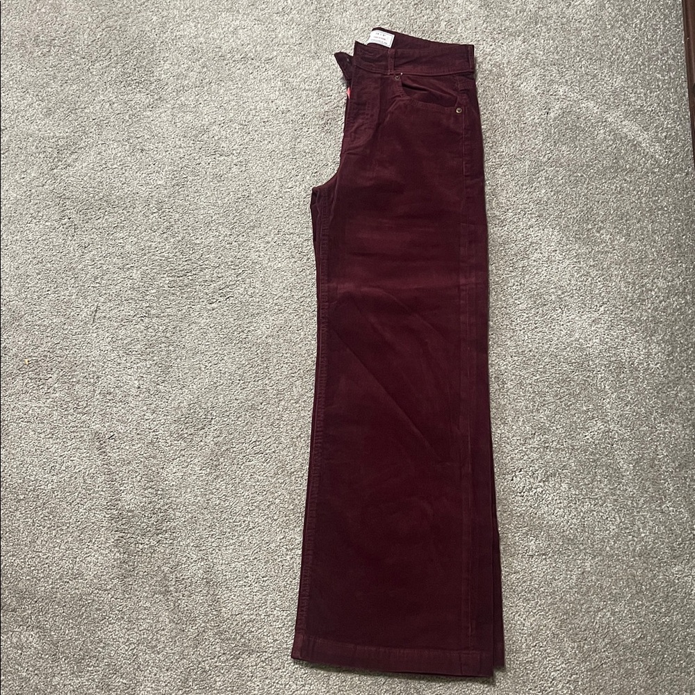 GAP Women's Flared Corduroy Jeans - Burgundy